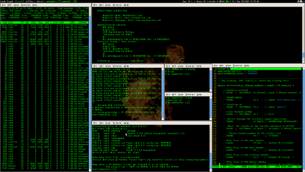 spiral window layout with xmonad