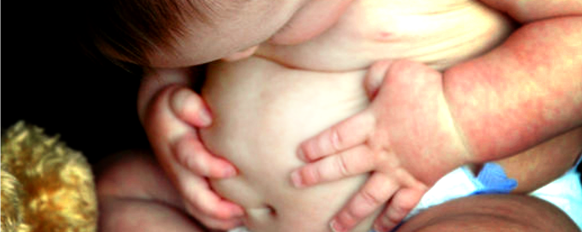 Navel gazing baby